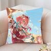 Hyacine Animated Game Honkai Star Rail Pillow Case Fashion Square Pillowcase Bedroom Sofa Room Ins Decoration Leisure