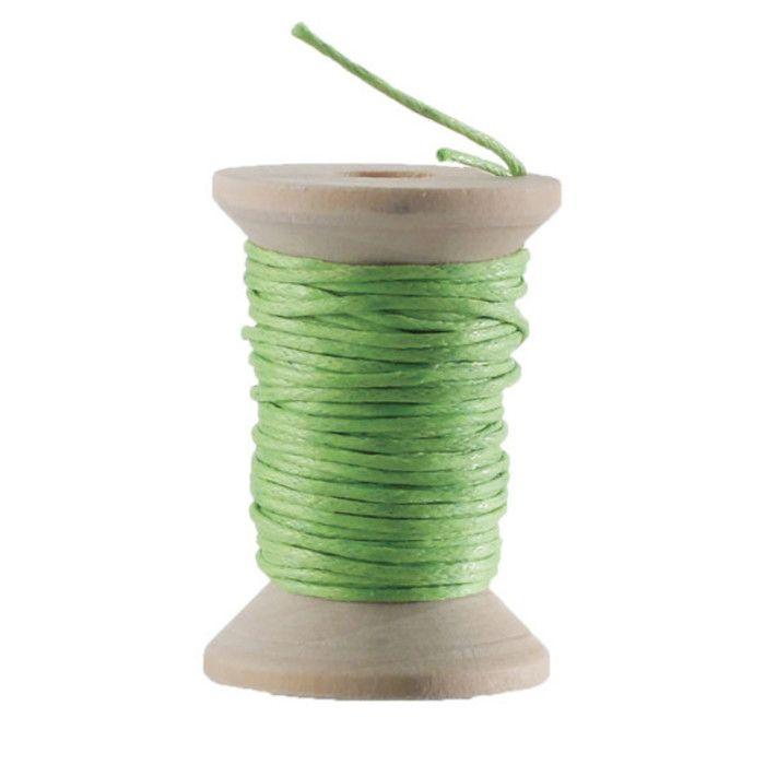 Green Waxed Cotton Cord 5m
