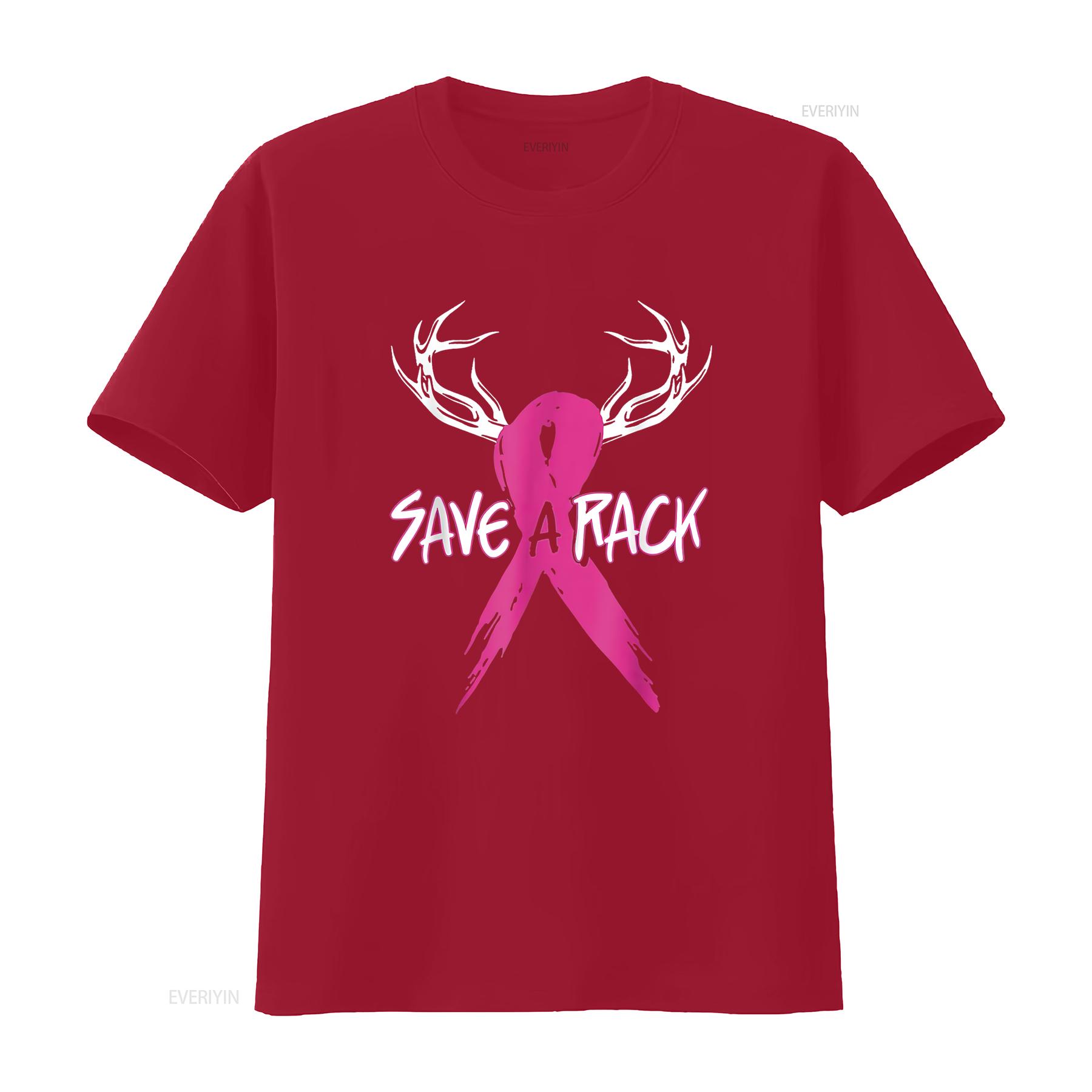 

Mens Breast Cancer Awareness Outfit Save A Rack T Shirt Black 2X Large vintage Washed Casual Breathable Top For Everyday Wear S