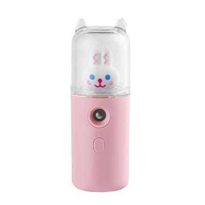 Facial Mist Sprayer 30ml USB Rechargeable Cute Moisturizing Mini Face Humidifier with Colorful