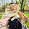 Adjustable Pet Elizabethan Collar Breathable Cat Recovery Collar Pet Cone Collar  Cat Dog