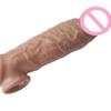 Realistic Penis Extension Cock Sleeve Reusable Silicone Penis Enlarger Delay Condoms For Men Dildo Enhancer Sex Toys