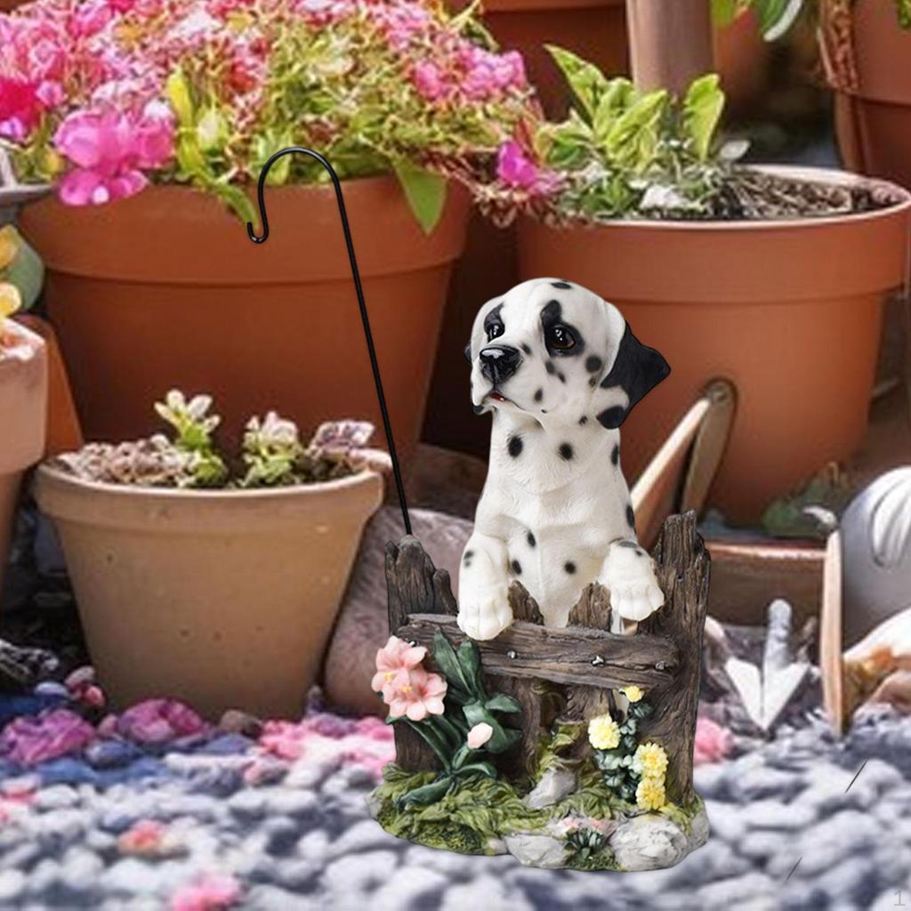 Decorative Animal Sculpture Outdoor Figurine Dog Ornament for Lawn, Patio ,Garden, Yard