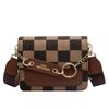 Retro new spring and summer bag women's high-end sense versatile checkerboard small square bag single shoulder messenger bag