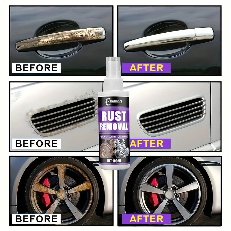 Powerful Rust Remover Spray - Fast-acting rust inhibitor with a residue-free formula for cars, metal furniture, tools