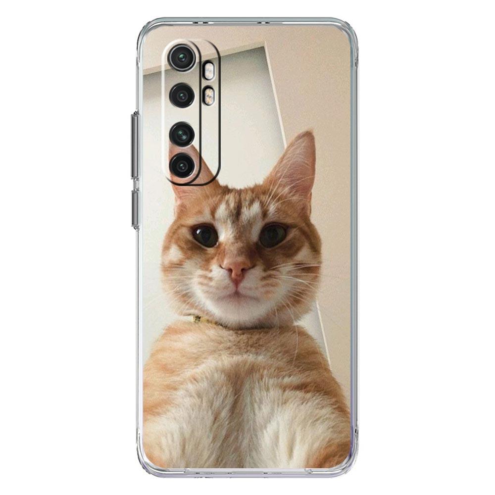 Phone Case For Xiaomi Mi Poco X7 X6 X5 NFC X3 F7 Ultra F6 Pro F3 15 14T 14 13T 11 12 13 Lite Clear TPU Cover Kawaii Love Cat