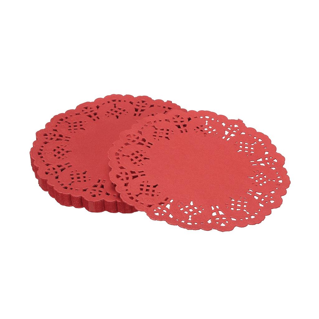 50/100/150pcs Paper Doilies Paper Lace Doilies Disposable Round Modern Decorative Placemats Bulk Fit for Cakes Desserts