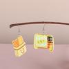 Personalized Environmentally Friendly Acrylic Earrings, Cartoon Burger Kitchen Tableware Modeling Earrings Earrings