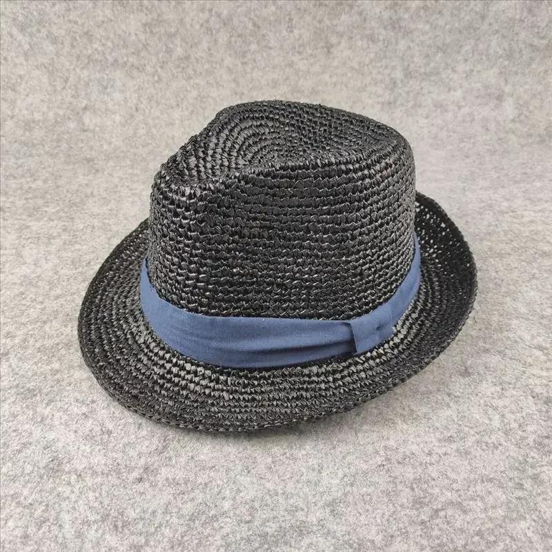 

XL Large Size 61cm Panama Straw Hat for Woman and Man Foldable Straw Woven Sun Hat UPF 50+ Uv Sun Protection Shading Summer Hat XL 59-61cm