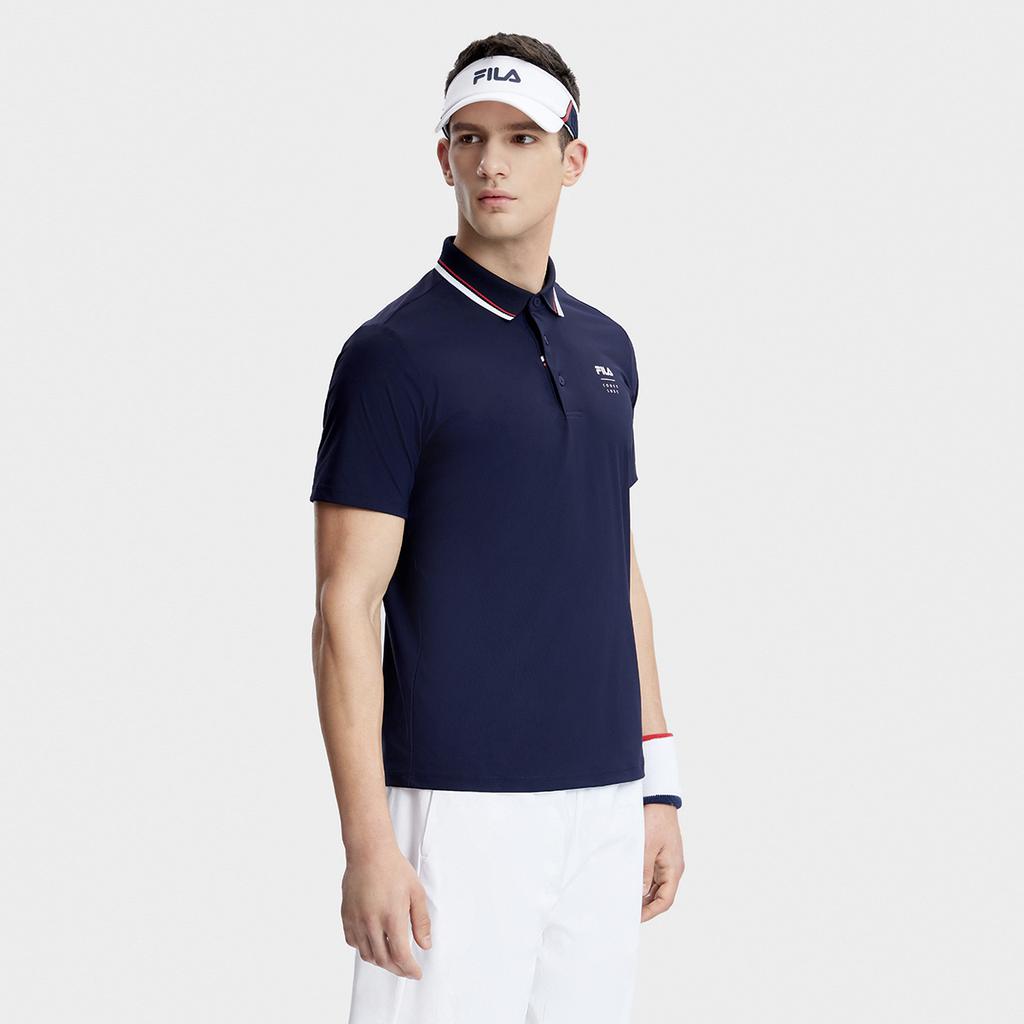 New FILA Polo Shirt Men's Royal Blue A11M333105FNV