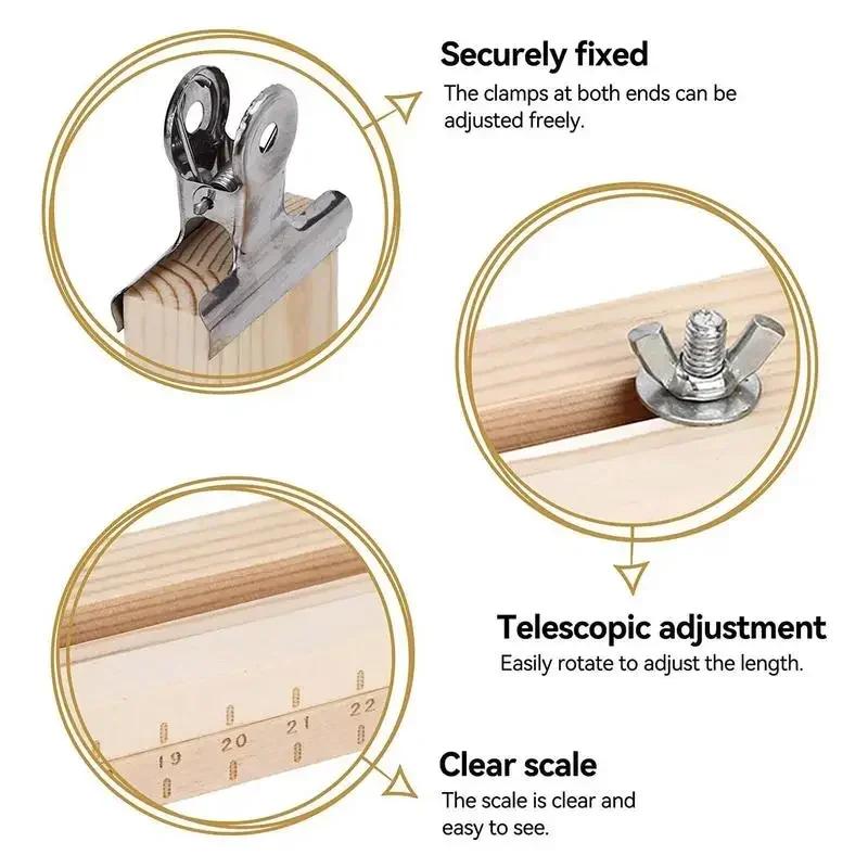 1 Satz Holzarmband-Fixiervorrichtung Armband-Herstellungswerkzeug DIY Webwerkzeug Verstellbare Länge Webset U-förmiges Armband-Herstellungswerkzeug