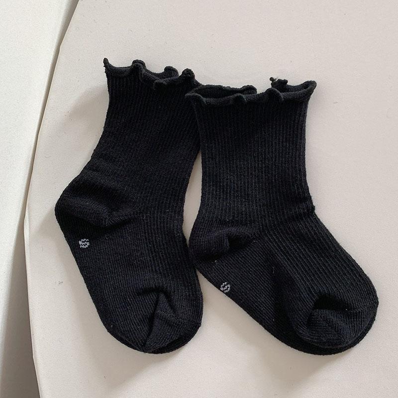 

Korean Newborn Baby Socks Spring Autumn Infant Casual Sock Simple Solid Color Comfortable Cotton Kids Princess Socks 0-1 years