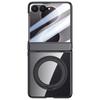 Magnetic Phone Case Z Flip8 Foldable With Rotating Stand Full Hinge Protection Shockproof Electroplated