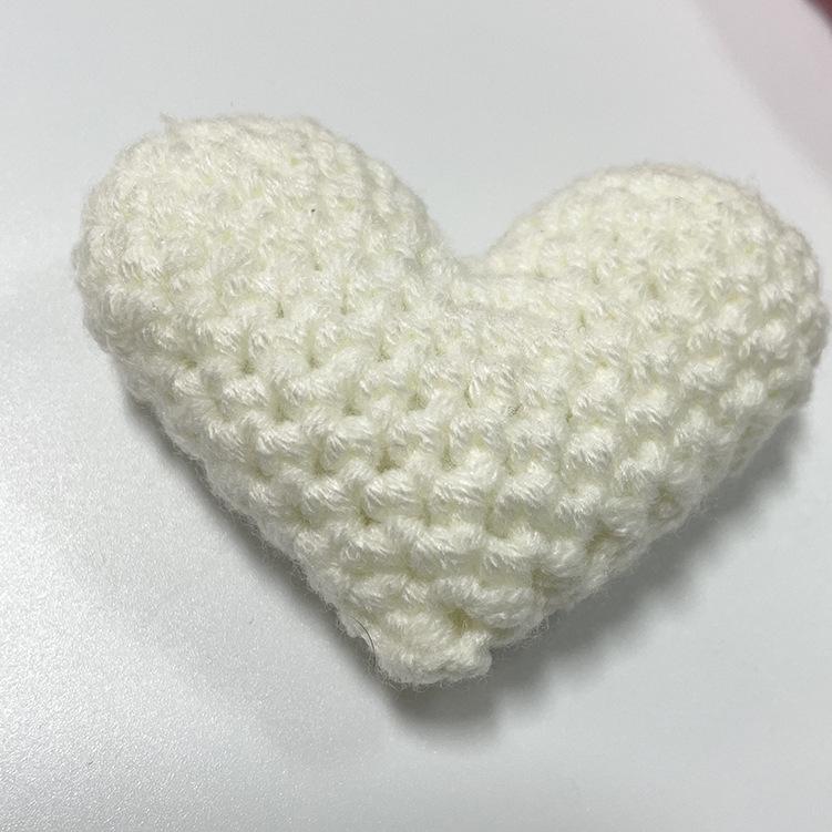 Cute Crochet Heart Lovely Handmade Hearts Clothes Decor Friends Gift