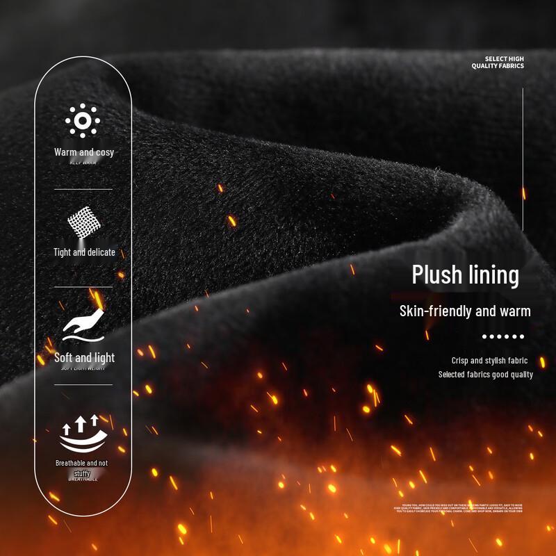 Handu Yishe Women's Fleece-Lined High-Waist Wide-Leg Pants