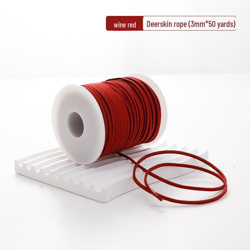 Koreanisches Hirschleder Wildleder Blumenband & Samt Schleife für DIY Dekoration