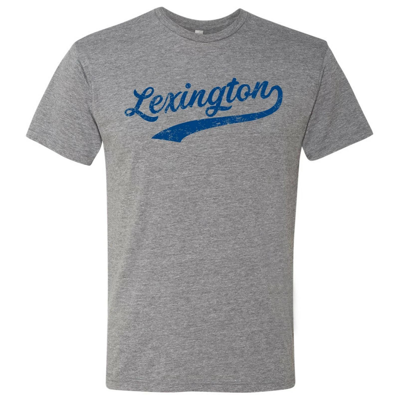 Lexington City Baseball Script - Kentucky Pride Triblend T Shirt - Premium Heat M