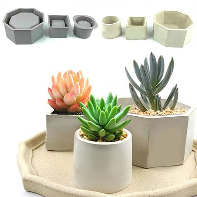 Flower Pot Silicone Mold Concrete Cement Flower Pot Mold Aromatherapy Plaster Mold Handmade Clay Flowerpot Mould