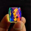 Fancy Cube Cut Mystic Topaz Natural Rainbow Color Gemstone Certified