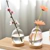 Creative Bubble Vase Hydroponic Glass Vase Transparent Pink Flower Arranger Table Decoration Ornament Nordic Home Decor