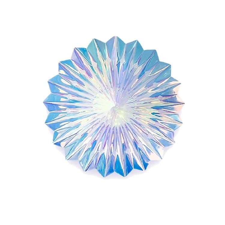 Irisierendes Schneeflocken- und Stern-Waben-Deckendekorations-Set mit 6 Stück für Feiertags- und Themenpartys, Zubehör für den täglichen Gebrauch