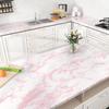 Marble Glossy Self-Adhesive Wallpaper Waterproof Home Decor Stickers for Dining Table Cabinet - Wear-Resistant Wall papers