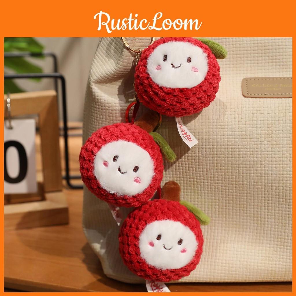 Lychee Keychain Plush Toy Stuffed Doll Pendant Backpack Decoration Gift Kids