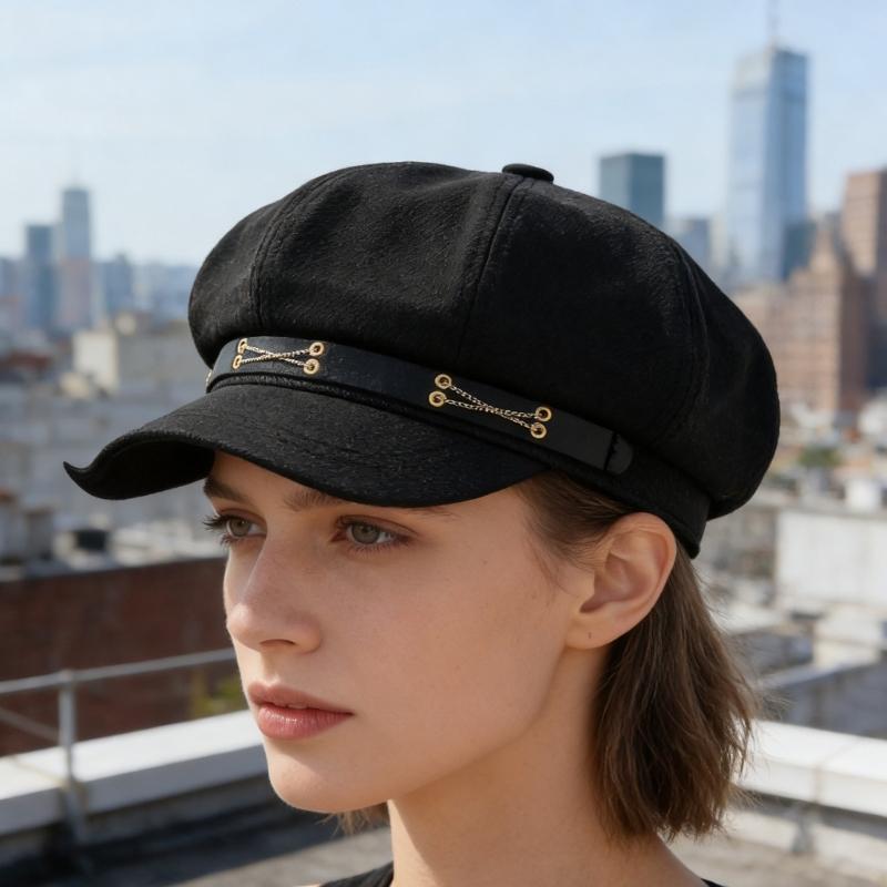 Trendy Painter Hat Oversized Fashion Hat French Beret for Dating Photography Cabbie Headwear Painter Hat