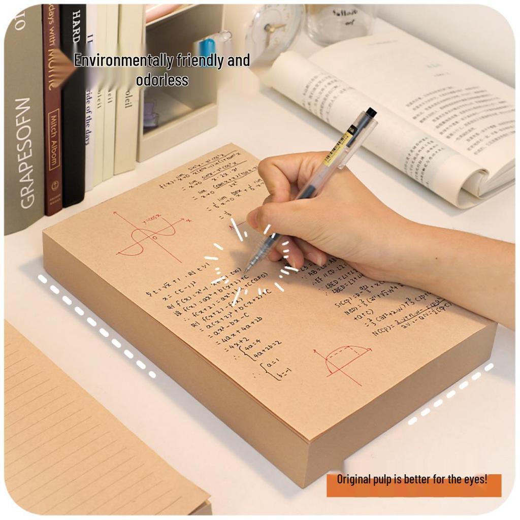 Kraft Paper Pad for Students: Perfect for Exams and School Use