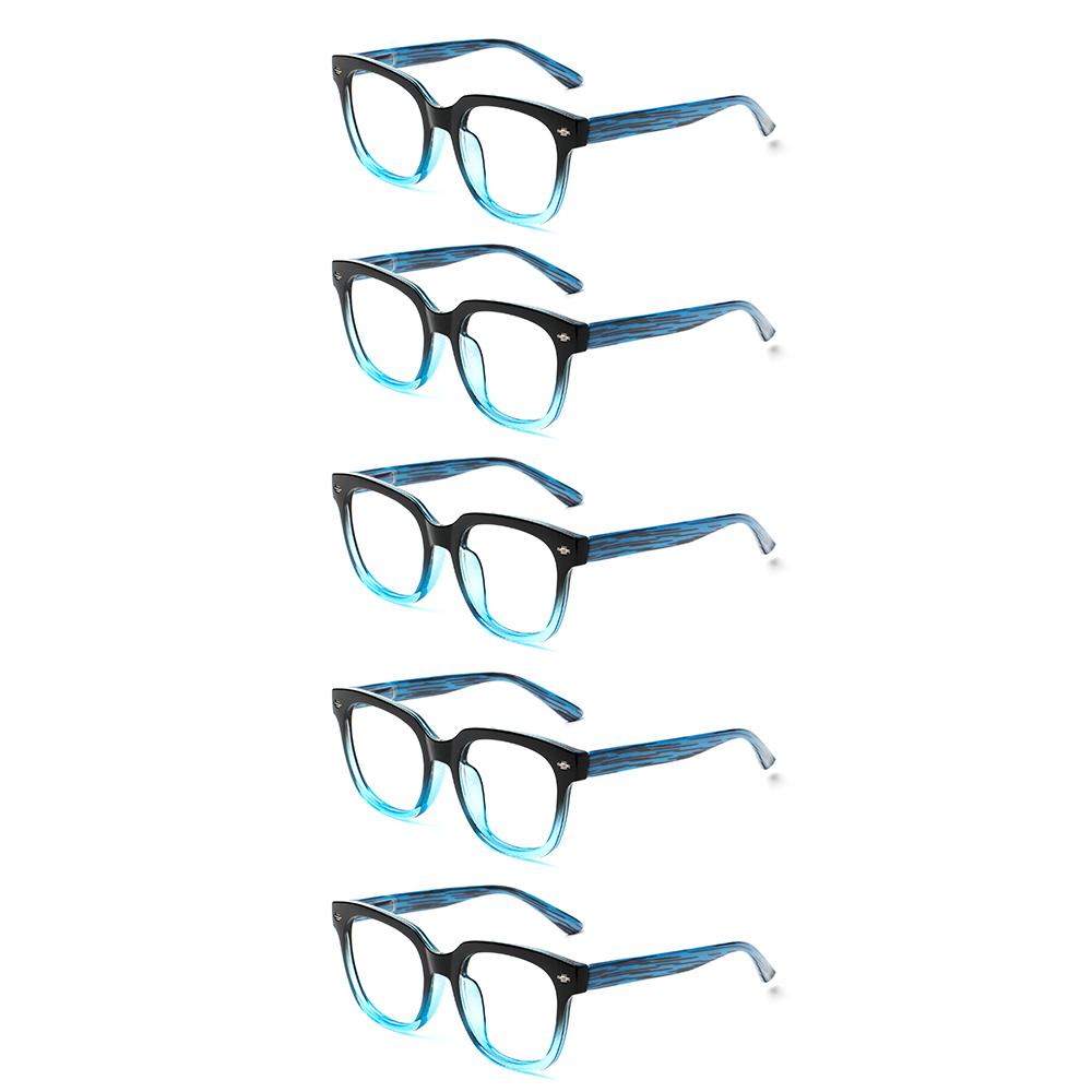 

Turezing 5 Pack Reading Glasses Man Woman High Quality Spring Hinge Presbyopic Eyeglasses Unisex 1.0 1.5 2.0 2.5 6 1