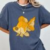 Goldfisch Comfort Colors T-Shirt: Aqua Blau Anglerhemd