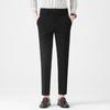 Light luxury men's small trousers autumn light business men's trousers high-quality color spun elastic casual trousers