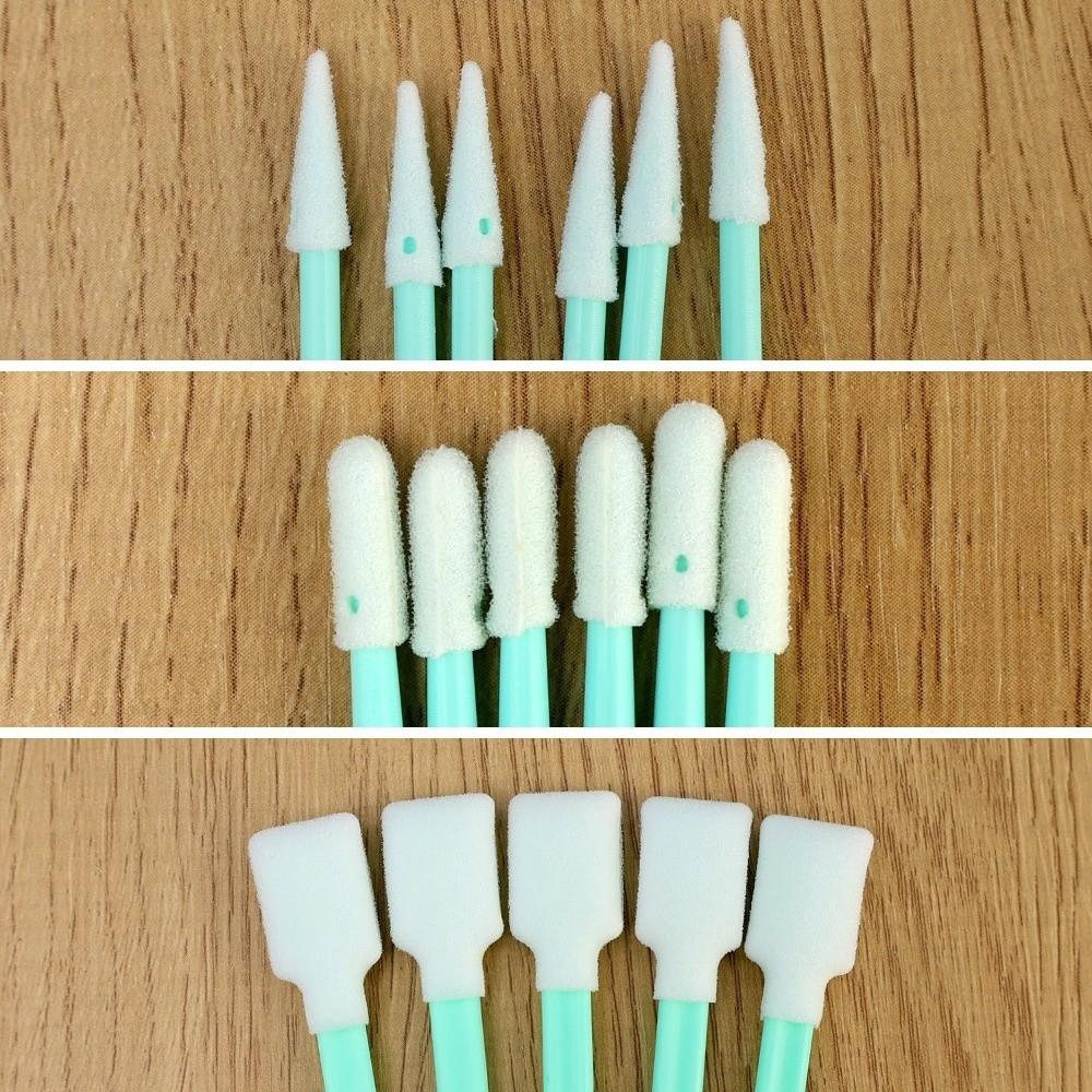 100Pcs Dust Free Digital Camera Cleaning Brush Non-Fluffy Fiber Tips Fine Precision Cleaning Swabs Plastic Handles