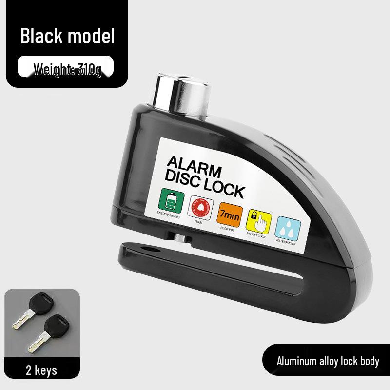 Blocca Disco Freno Antifurto Universale per Auto, Moto e Biciclette con Sistema di Allarme
