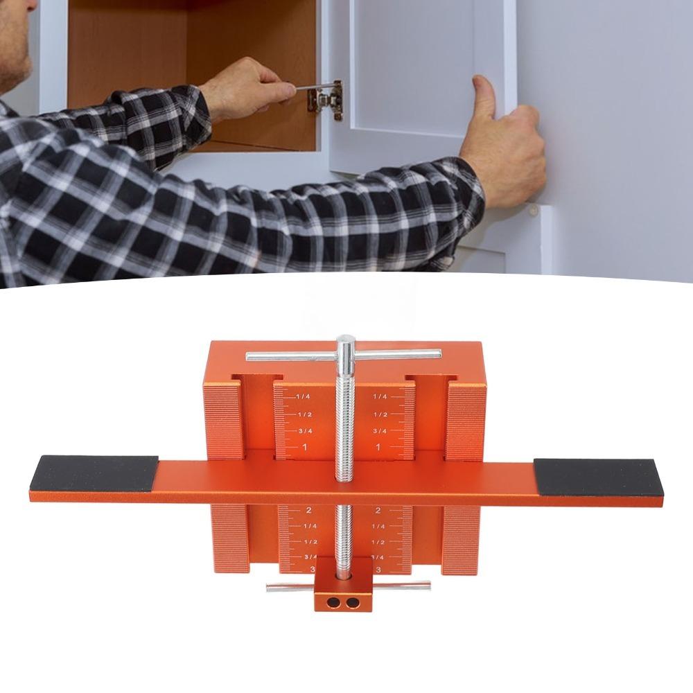 Aluminum Alloy Hardware Jig Tool Adjustable Door Hinge Jig Universal Door Mounting Jig Bathroom