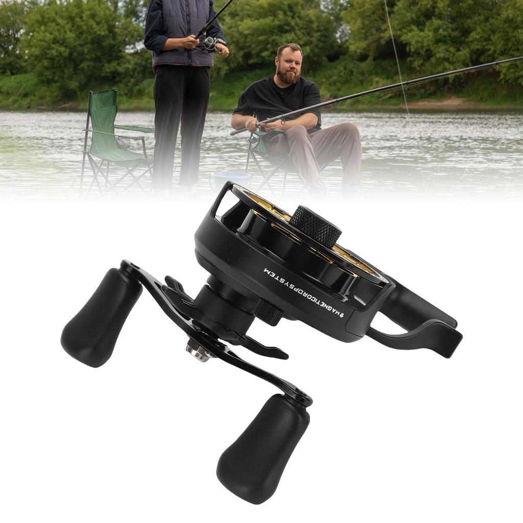Fishing Reel Magnetic Drop System Antifreeze Saltwater Fishing Reel for Sea River Lake