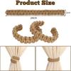 2pcs Linen Curtain Holders Handwoven Curtain Strap Elegant Rope Holdbacks  for Living Room Bedroom