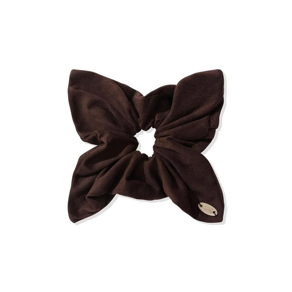 Codegraphy FAUX Suede Scrunchie Choco Brown 483373 FREE