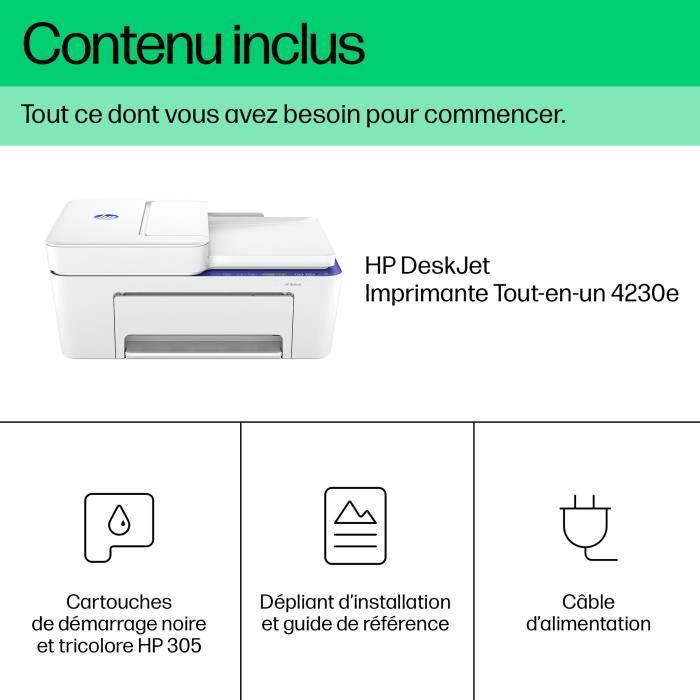 Multifunkční tiskárna HP Deskjet 4230e Barevná inkoustová Kopírování Skenování - 3 měsíce Instant ink v ceně s HP+