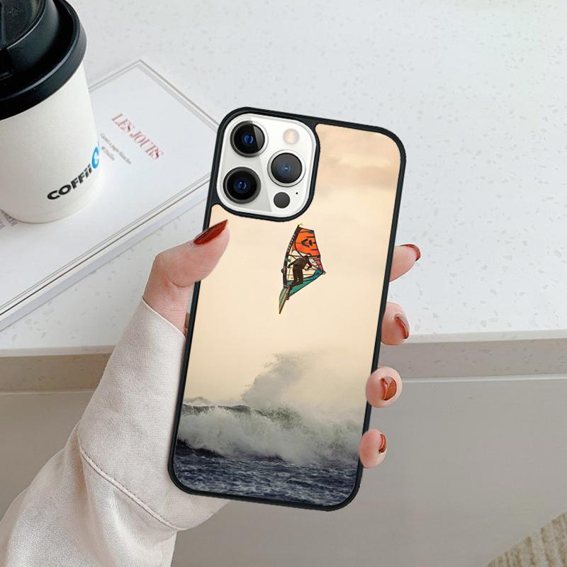 Extreme Sports Windsurf Sailing Phone Case For iPhone 17 Air 16 Pro Max 15 14 Plus 12 13 Shell Cover Coque