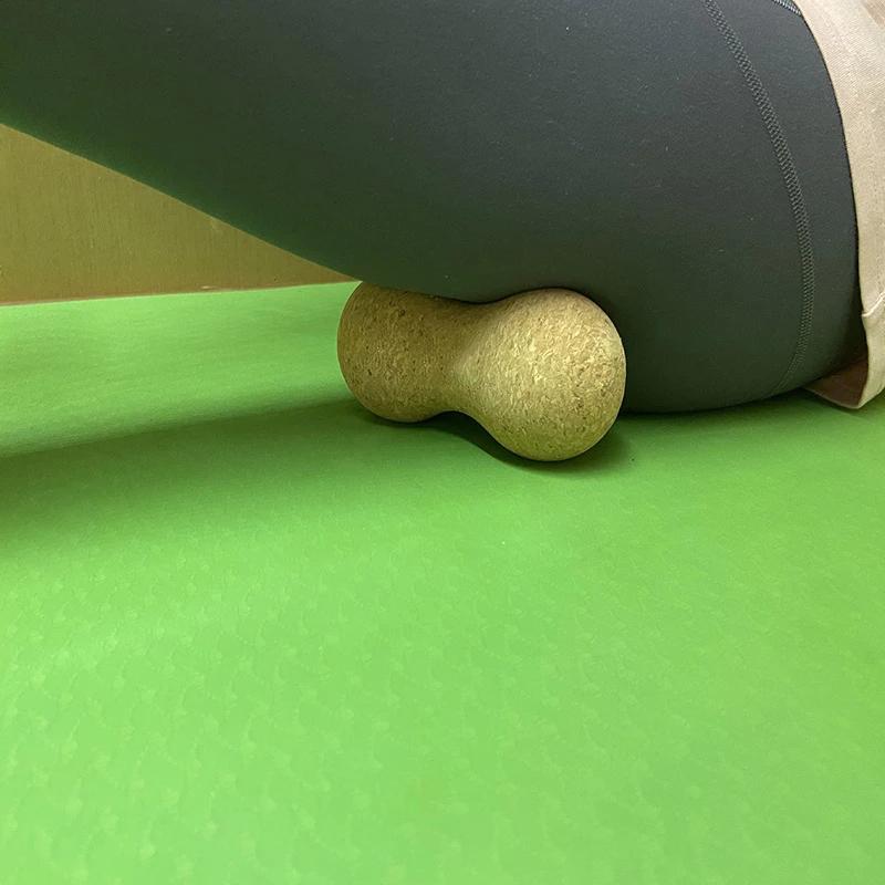 Naturkork Massageball Faszien Erdnussball Yogablock Rolle Schulter Halswirbelsäule Faszienball Set Yoga Neue Übung Fitness