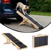 Foldable Small Dog Ramp Adjustable Carpet Handle Ramp Hot Pet Ramp  for Bed Couch Sofa & Car