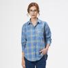 Shirt,Women's Plaid Shirt, Loose, Plus Size, Long Sleeves, Cotton, Flannel, Casual, [A732842562]