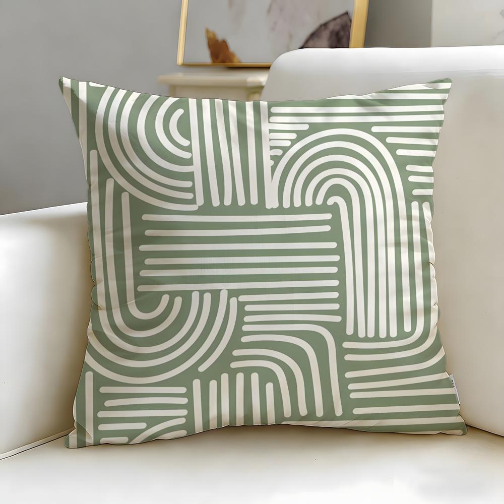 Leather Texture Cushion Cover Soft EasyWash Pillow Case Versatile for Couch Bed Travel and Office
