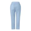 Women's Fashion Baggy Pants With Pocket Slim Breathable Lace Edge Color Retro Casual Pants