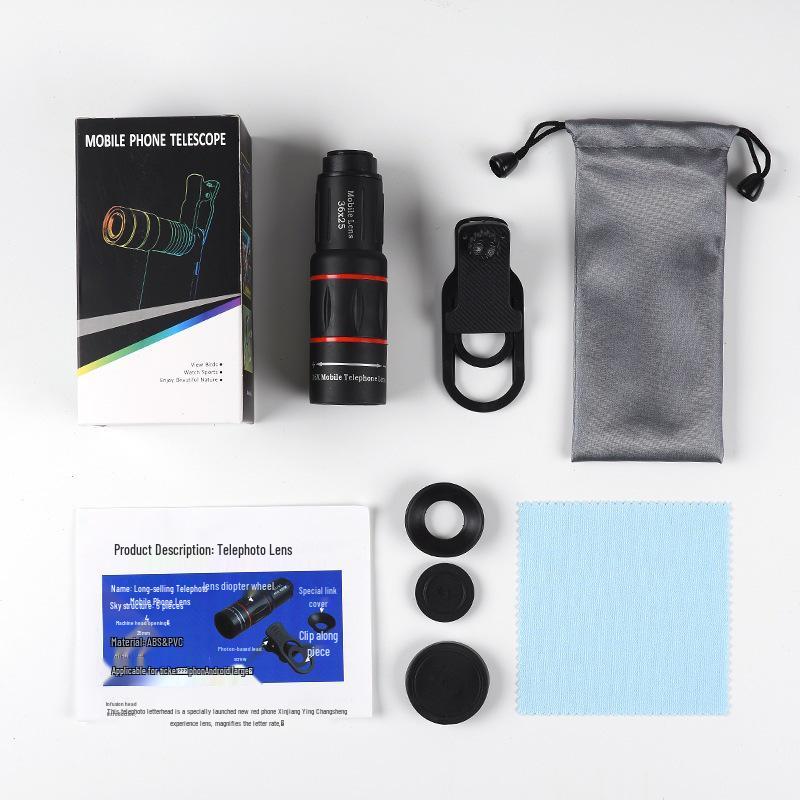 18X25 HD Telephoto Lens for Concert Photography - High Magnification Monocular for Smartphones