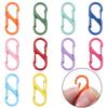 4-50Pcs Alloy+Iron Spray Paint Double S Buckle Clasps For Key Bag Accessories