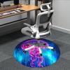 1pc Jellyfish Cosmic Office Round Area Rug,  Mat Suitable For Office, Under Office Chairs Bedroom Living Room Home Decor, Room Deco