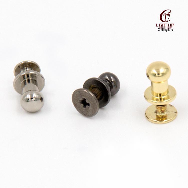 

DIY Hand-Stitched Leather Handbag Accessories: Leather Toggle Studs & Alloy Monk s Head Rivets