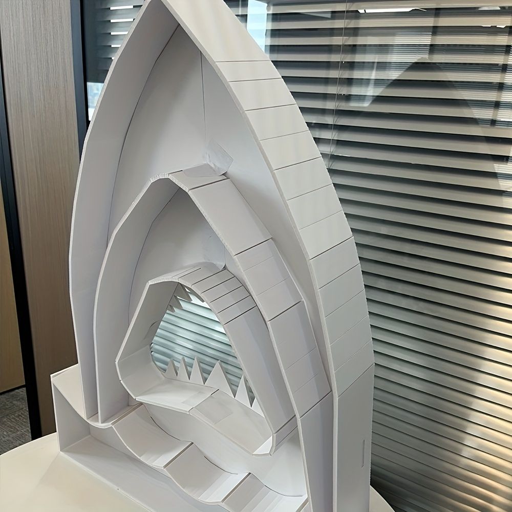 1Pc 73cm Balloon-Filled Shark KT Board Frame Without Balloon,Easy Snap-Together, Perfect for Blue Ocean Theme Birthday Decor & Photography